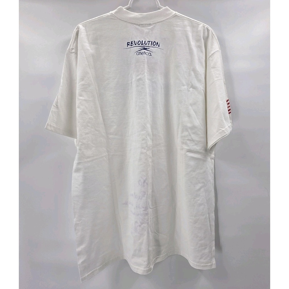 VINTAGE ATLETICA NEW ENGLAND REVOLUTION SHIRT NEW DEADSTOCK MENS XL AUTO #33 90s - Picture 5 of 11